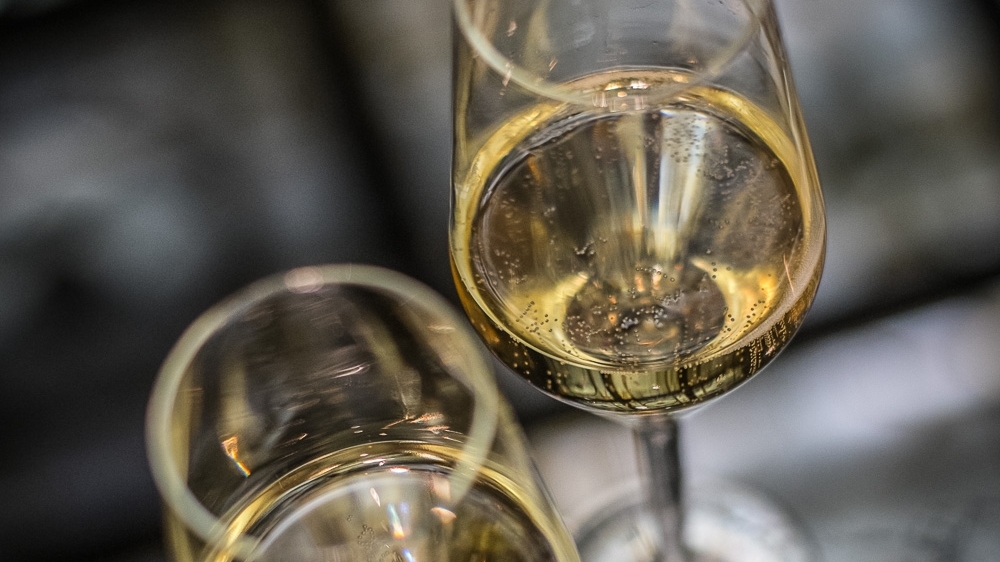 glass of champagne